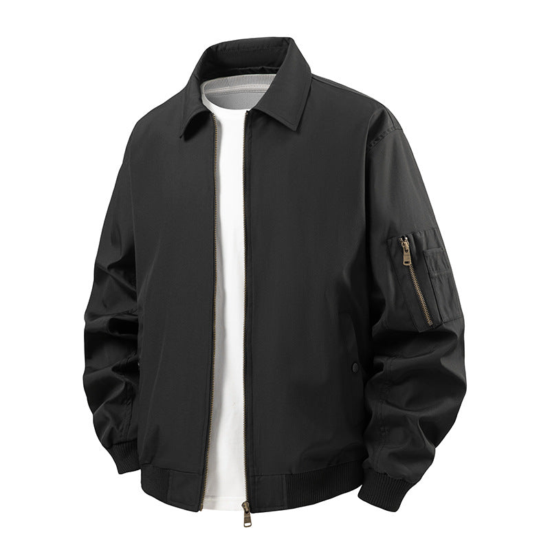 Men's sporty bomber jacket with practical zip pockets Lisslune