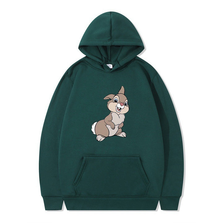 Women's hooded sweatshirt with cute rabbit design and comfortable kangaroo pockets Lisslune