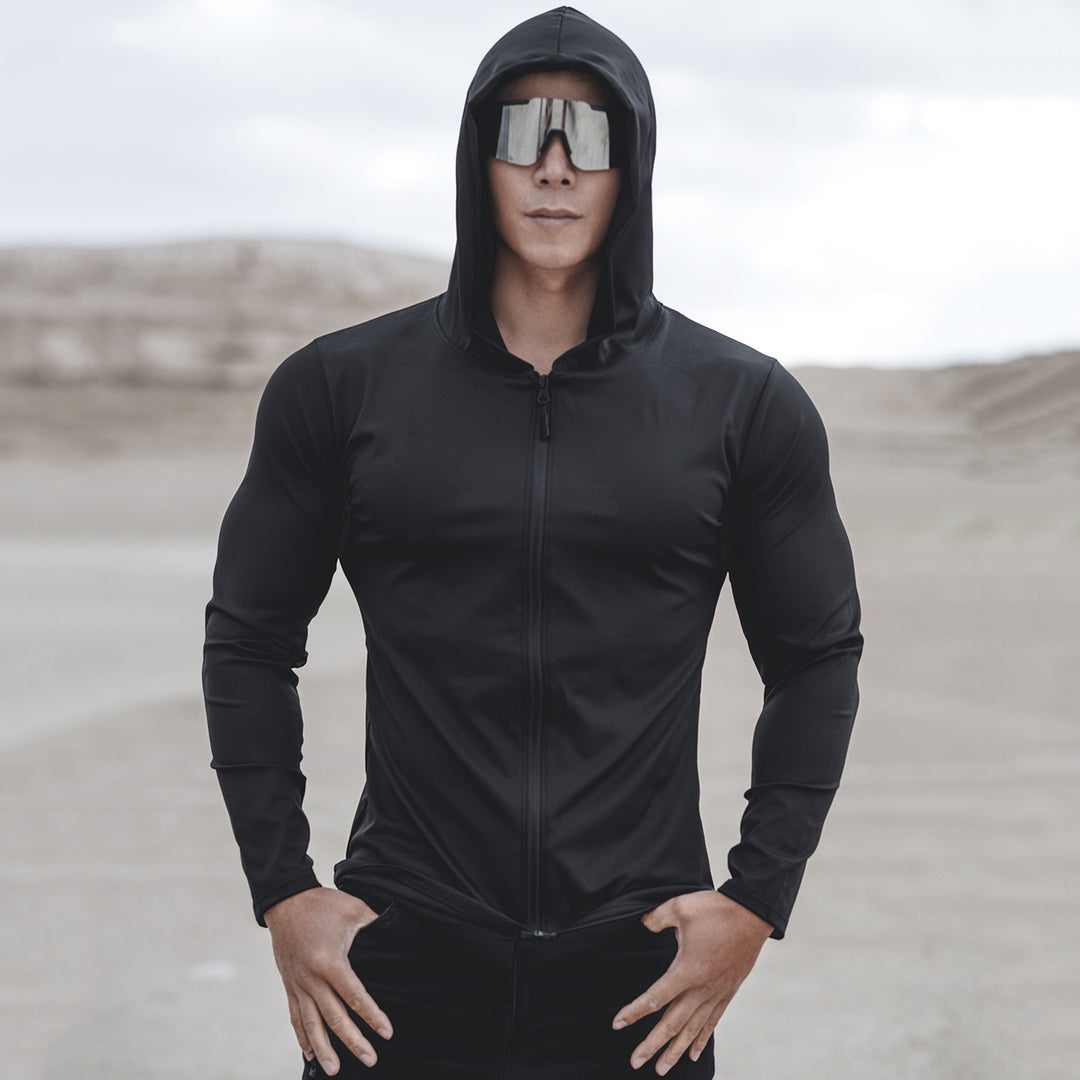 Men's functional jacket with protective hood and sporty design Lisslune