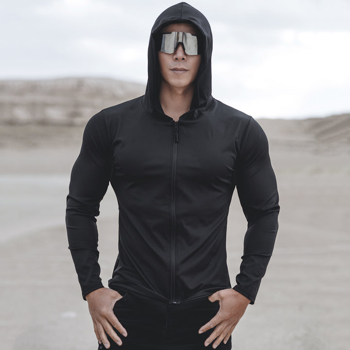 Men's functional jacket with protective hood and sporty design Lisslune