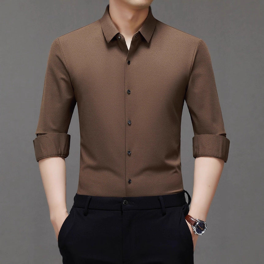 Men's elegant shirt with textured fabric Lisslune