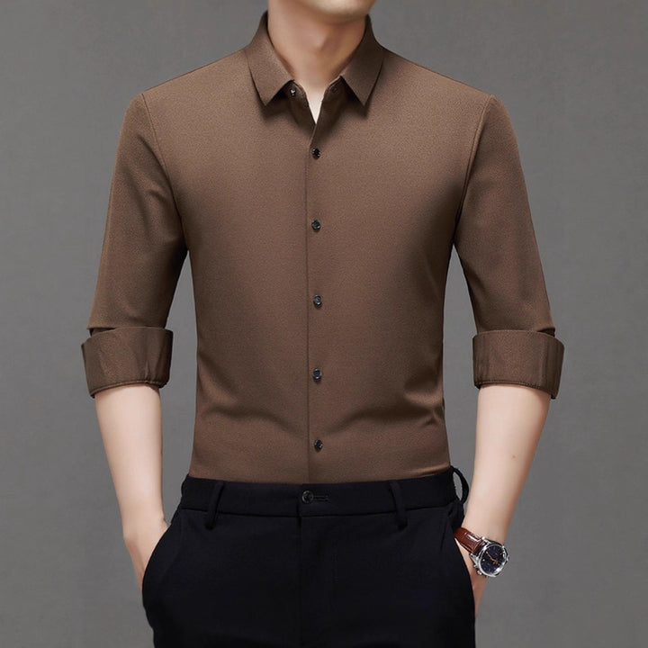 Men's elegant shirt with textured fabric Lisslune