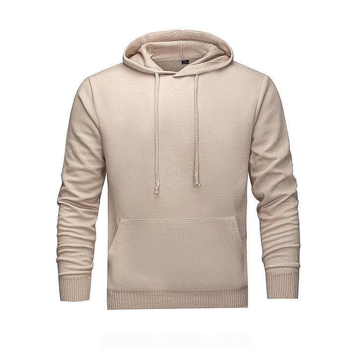 Men's Hooded Sweatshirt with Ergonomic Cut and Practical Kangaroo Pocket Lisslune