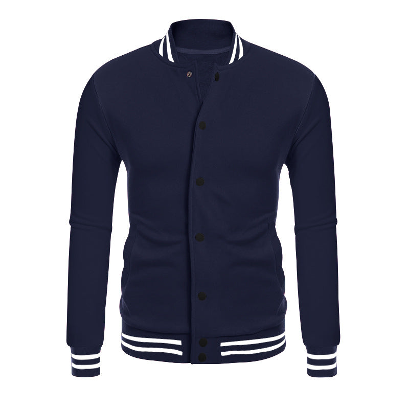 Men's sporty sweatshirt jacket with elegant contrasts and practical pockets Lisslune