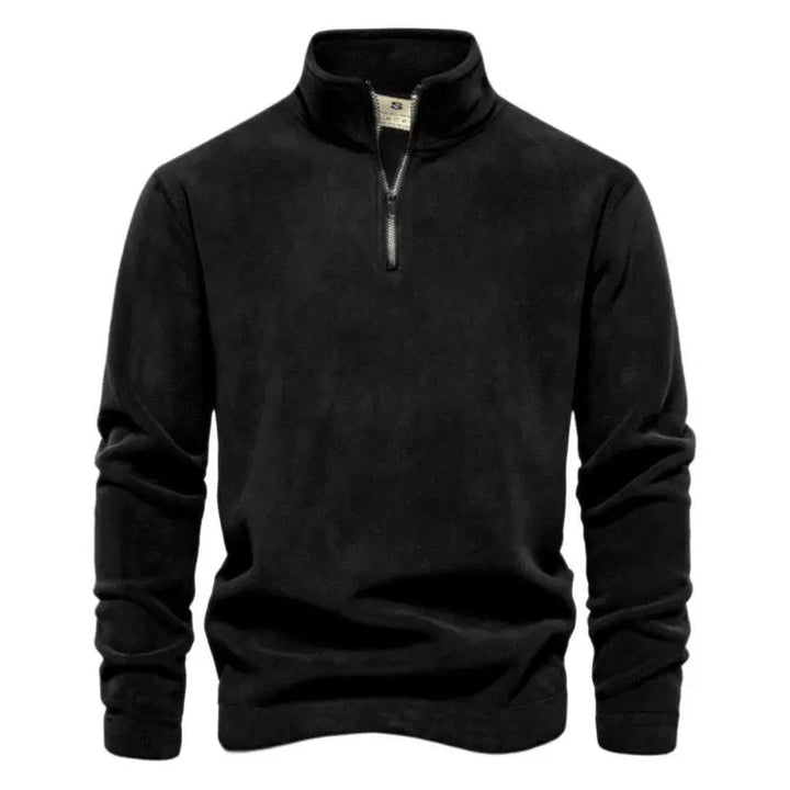 Men's fleece pullover with stand-up collar Lisslune
