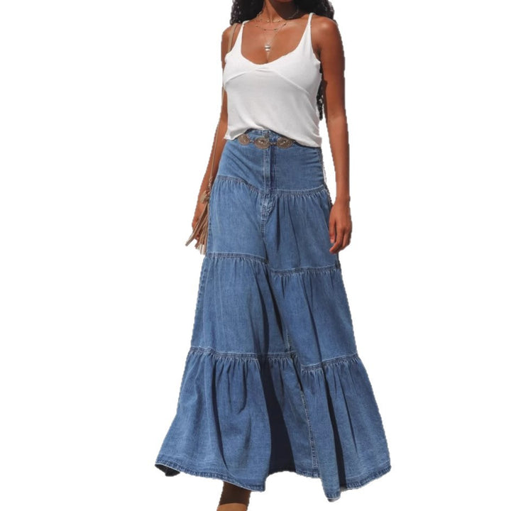 Women airy denim dress Lisslune