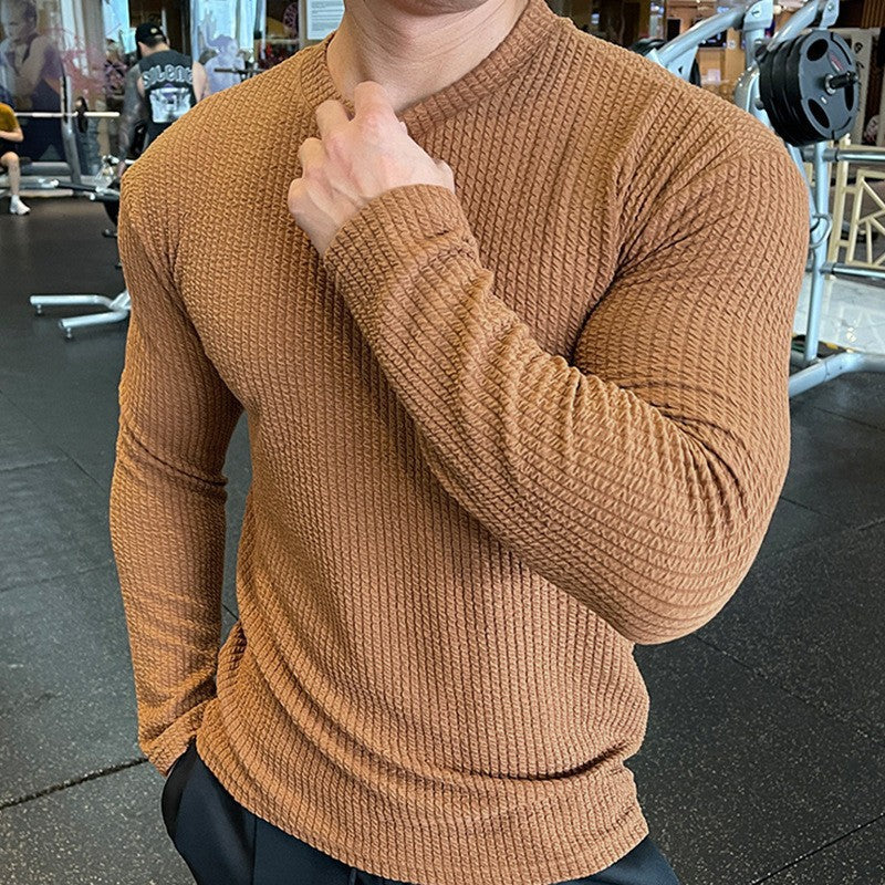 Men's long-sleeve shirt with textured design and modern cut Lisslune
