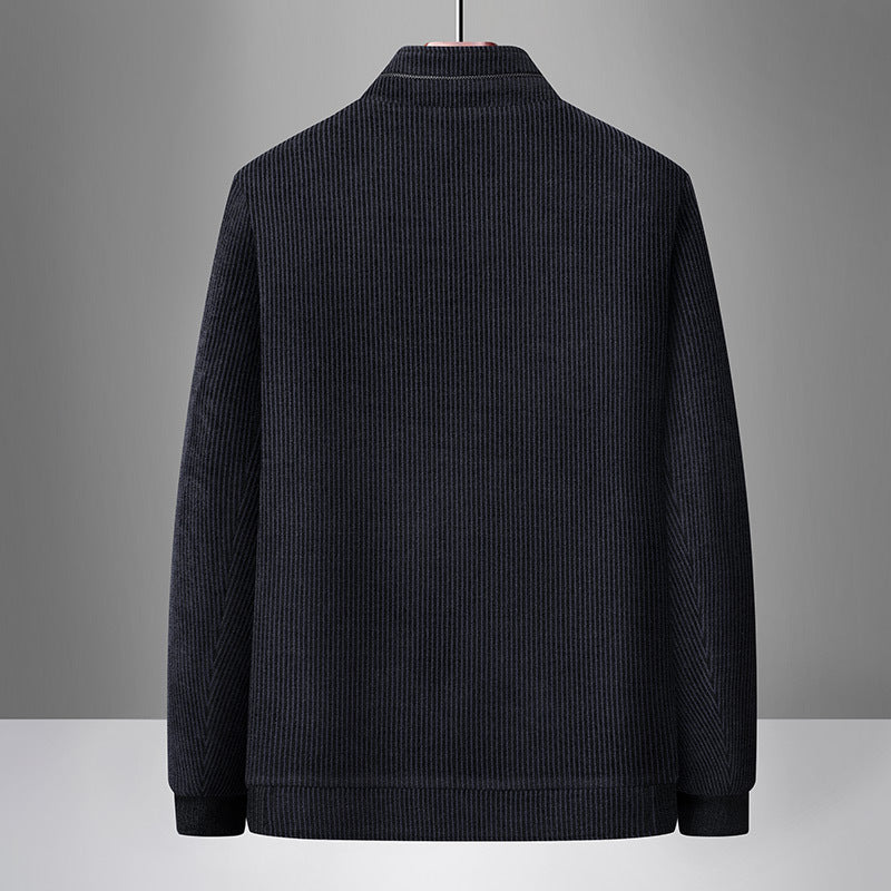 Men's Modern Cardigan with High Collar Lisslune