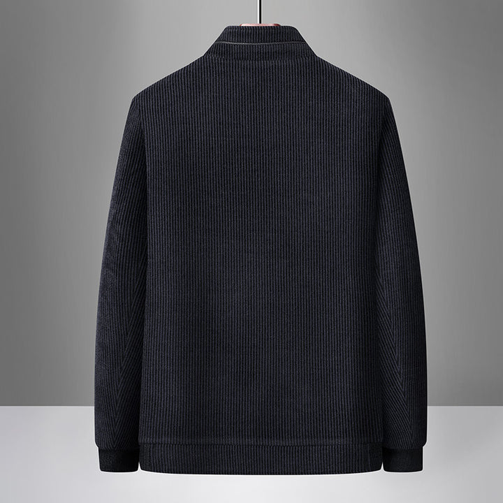 Men's Modern Cardigan with High Collar Lisslune