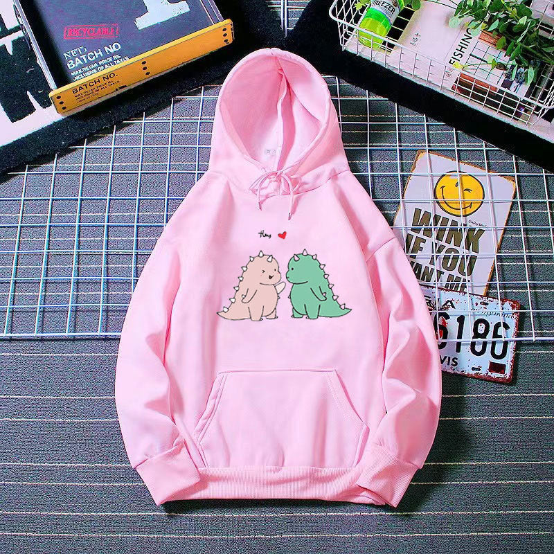 Women’s hoodie with playful dinosaur motif Lisslune