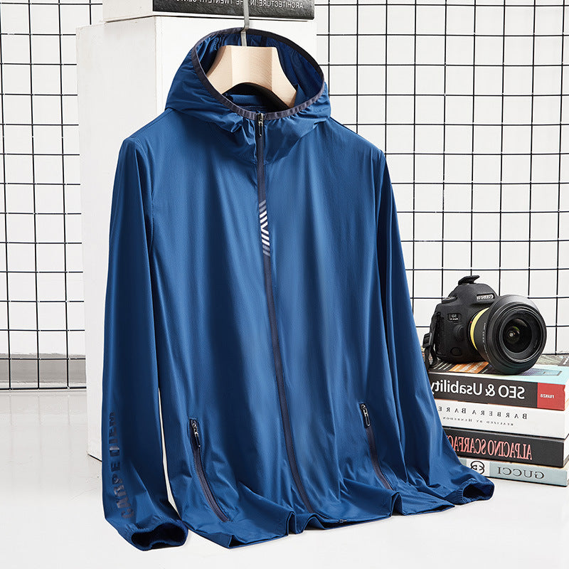 Men's Lightweight Functional Jacket with Breathable Materials and Practical Zipper Lisslune