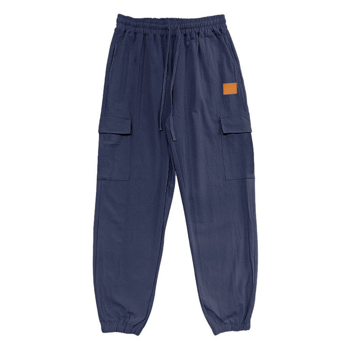 Men's cargo pants with elastic waistband and practical pockets Lisslune