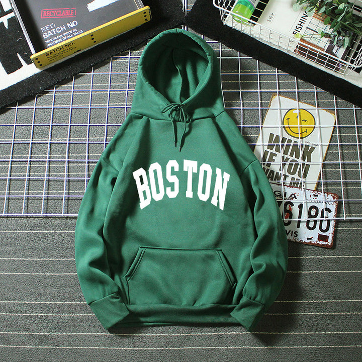 Women's hoodie with classic Boston print Lisslune