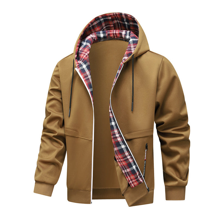 Men's sporty hybrid jacket with internal check pattern Lisslune