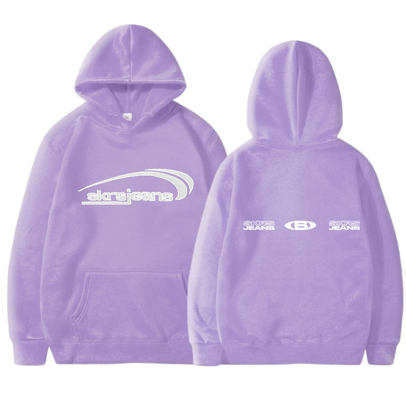 Women's hooded sweatshirt with modern logo design and practical kangaroo pockets Lisslune