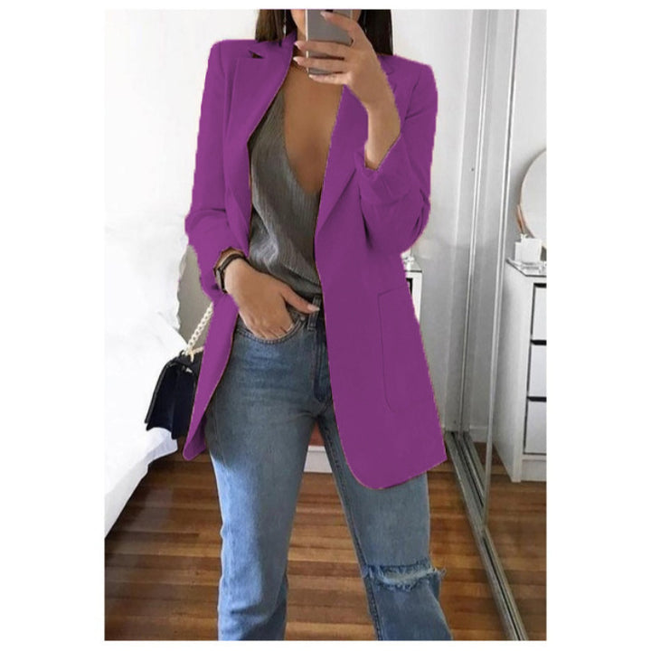 Damen eleganter Blazer mit tailliertem Schnitt und praktischen Taschen Lisslune