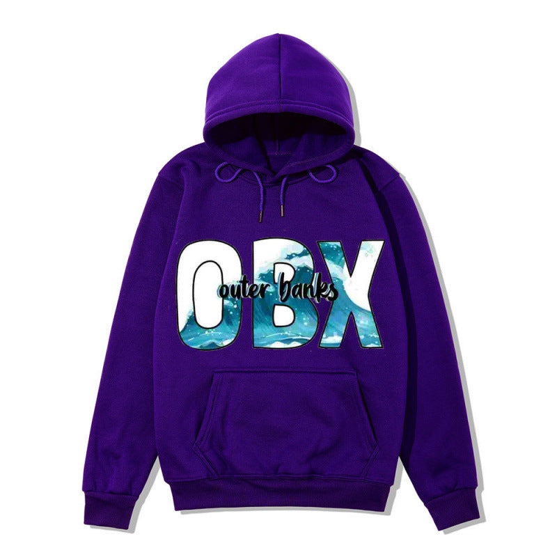 Women's Hooded Sweatshirt with Maritime Graphic Design Lisslune