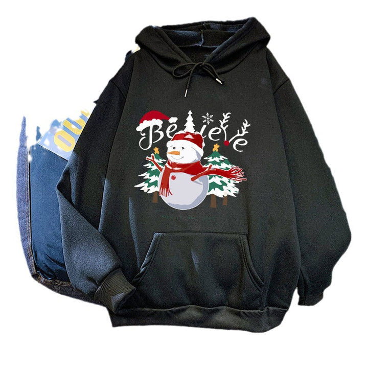 Women's hoodie with cheerful Christmas motif Lisslune