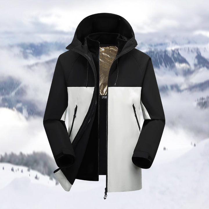 Men's outdoor jacket with windproof and water-repellent coating Lisslune