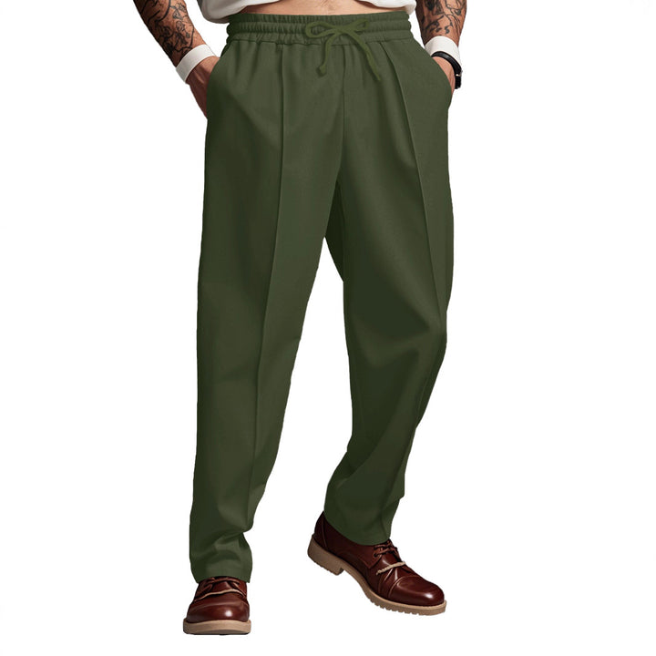 Men's sporty jogging pants with elastic waistband and functional side pockets Lisslune
