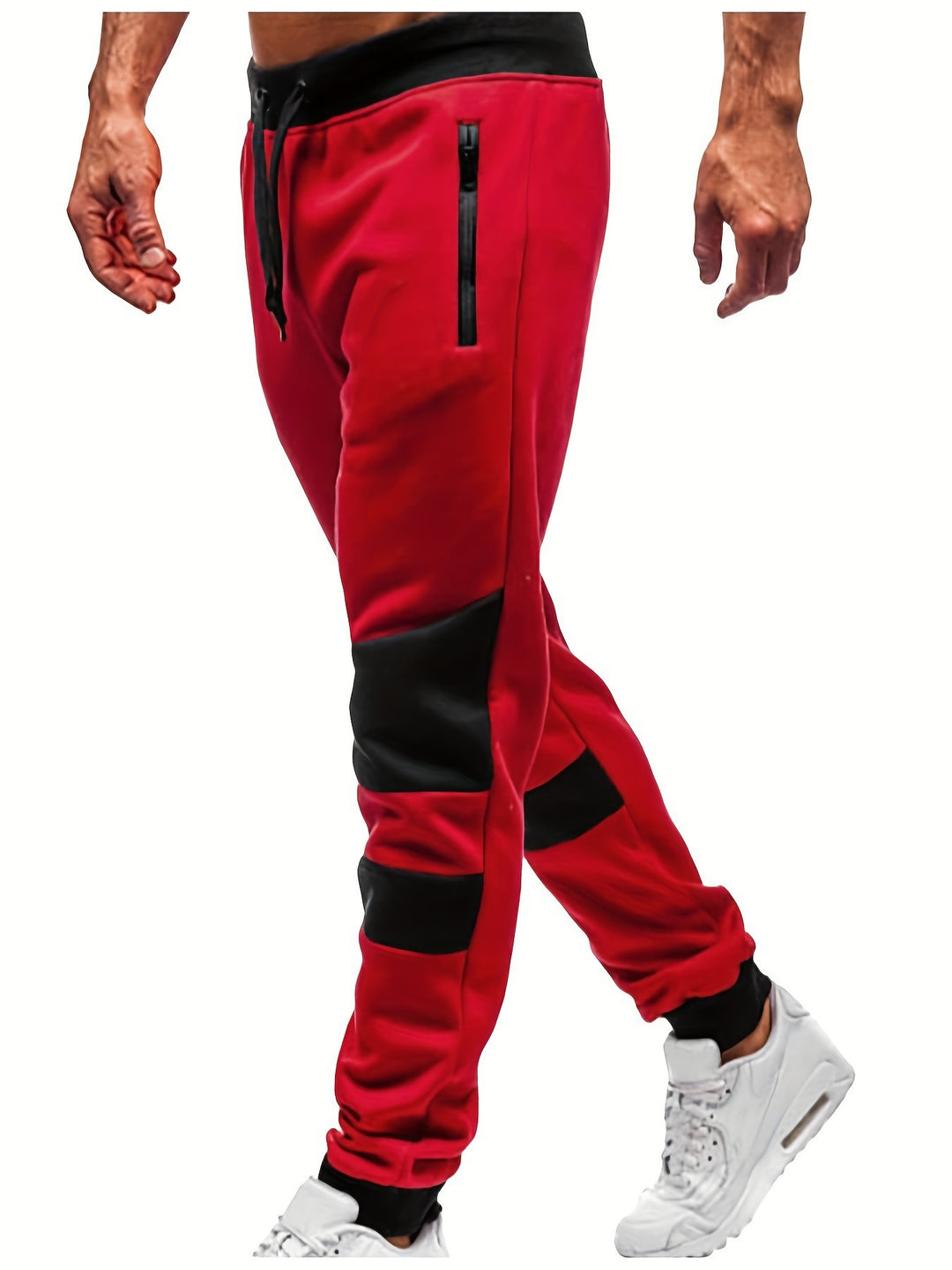 Men's sporty jogging pants with stylish contrast details Lisslune