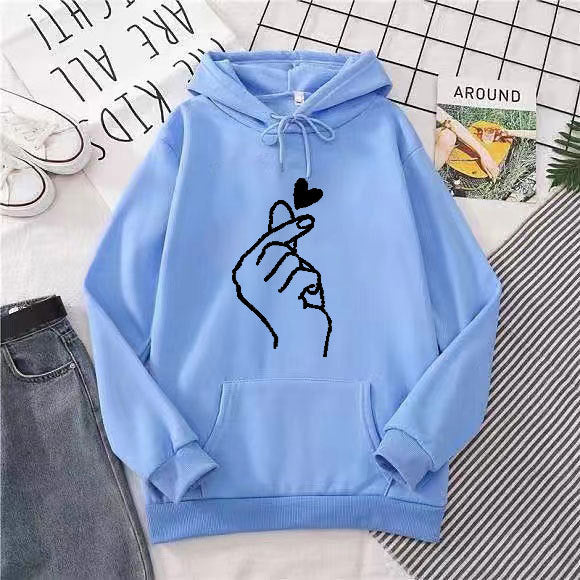 Women’s hoodie with creative hand graphic Lisslune