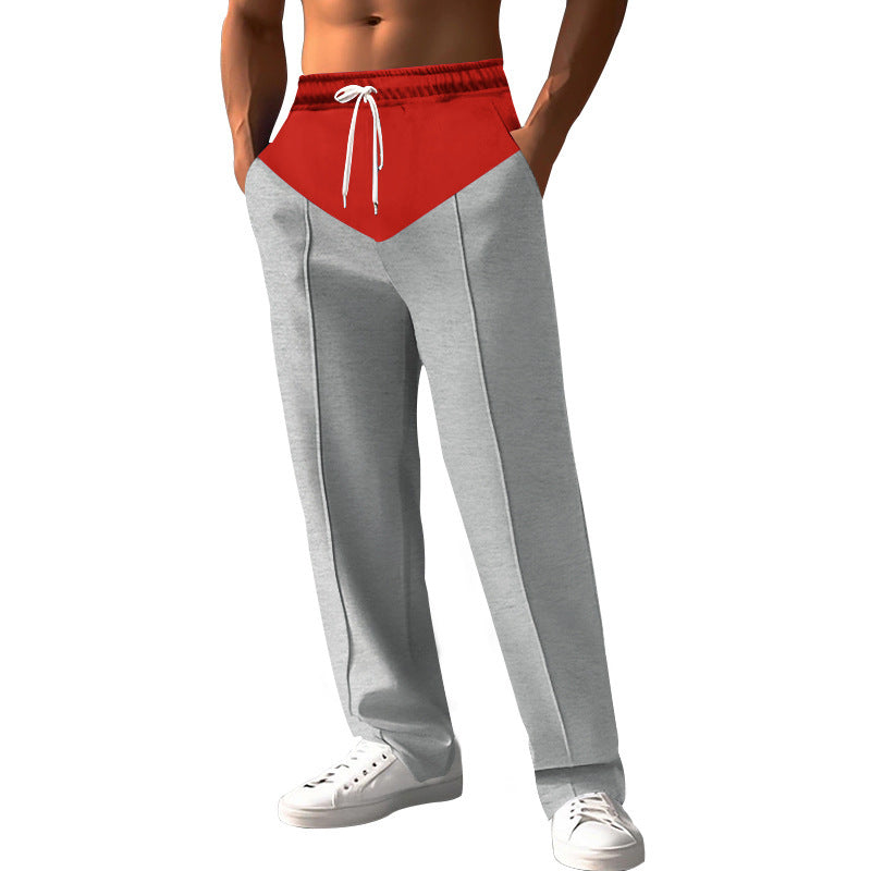 Men's stylish sweatpants with innovative cut and side pockets Lisslune