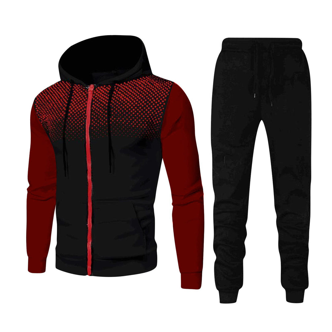 Men's Sporty Hoodie and Jogging Pants Set Lisslune