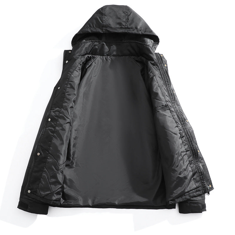 Men's sporty transitional jacket with adjustable hood and reflective accents Lisslune
