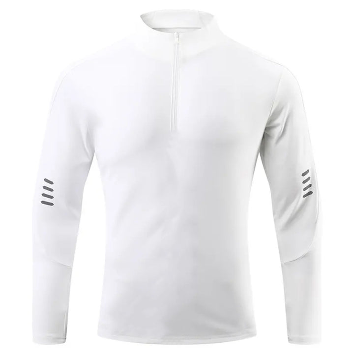 Men's functional long sleeve shirt with high collar and innovative zipper Lisslune