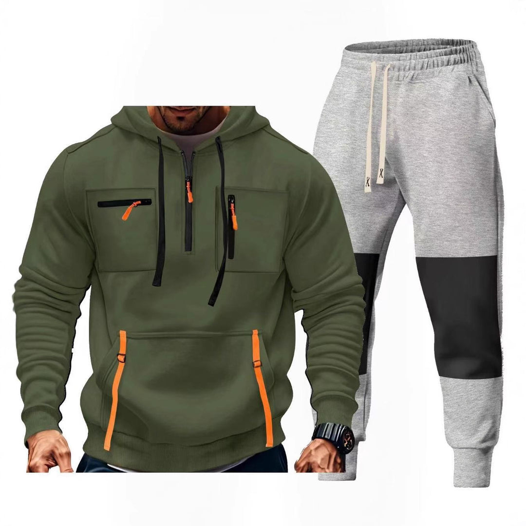 Men's sportswear set with functional pockets Lisslune