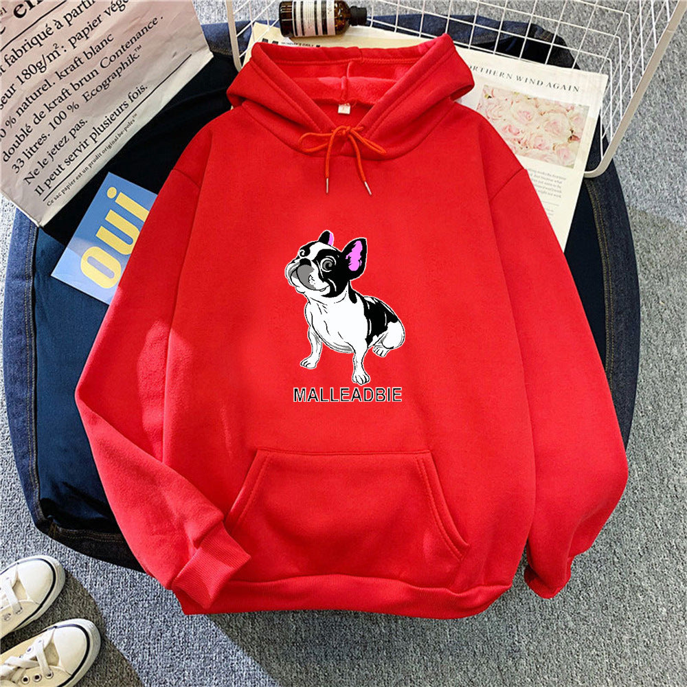 Women's hoodie with creative French bulldog design Lisslune