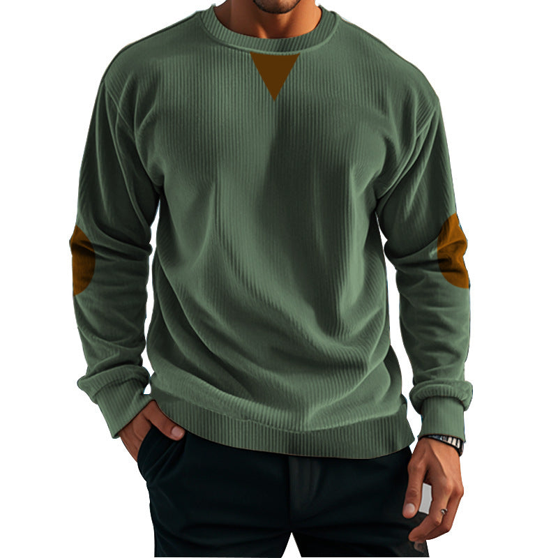 Men's casual knit sweater with accent details and comfortable fit Lisslune