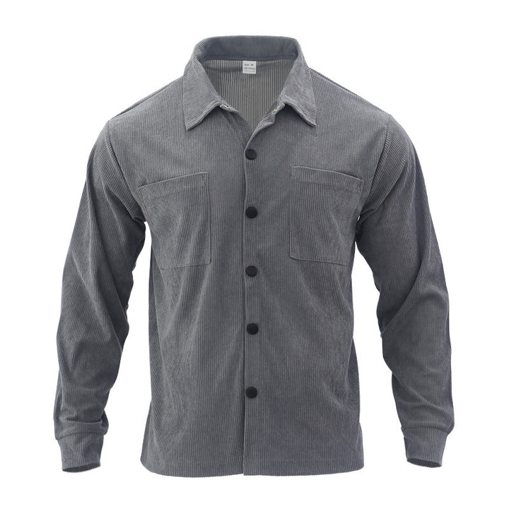 Men's checkered cotton jacket in a casual cut with practical pockets Lisslune