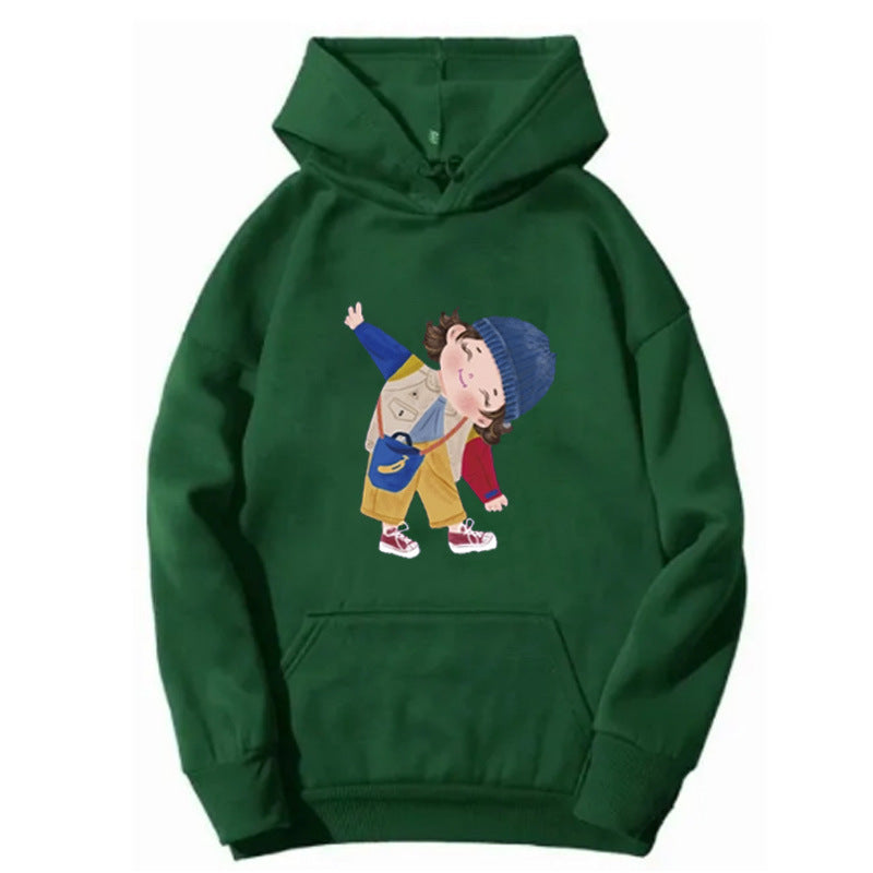 Ladies hoodie with playful children's design Lisslune