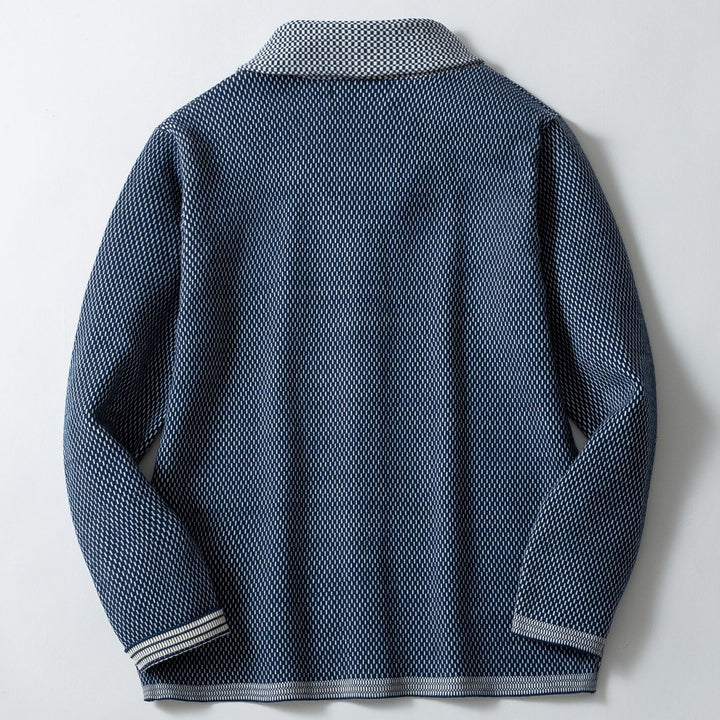 Men's cardigan with elegant button details and wide shawl collar Lisslune