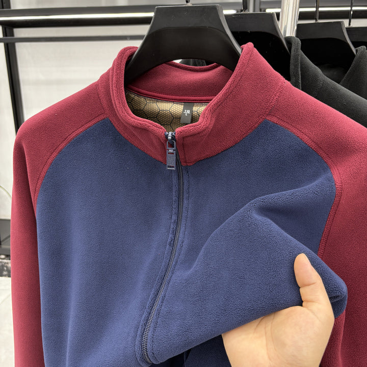 Men's leisure jacket with removable fleece lining Lisslune