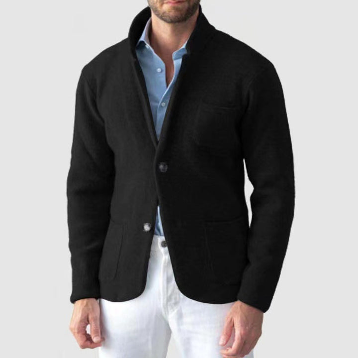 Men's knit blazer with elegant look and practical pockets Lisslune