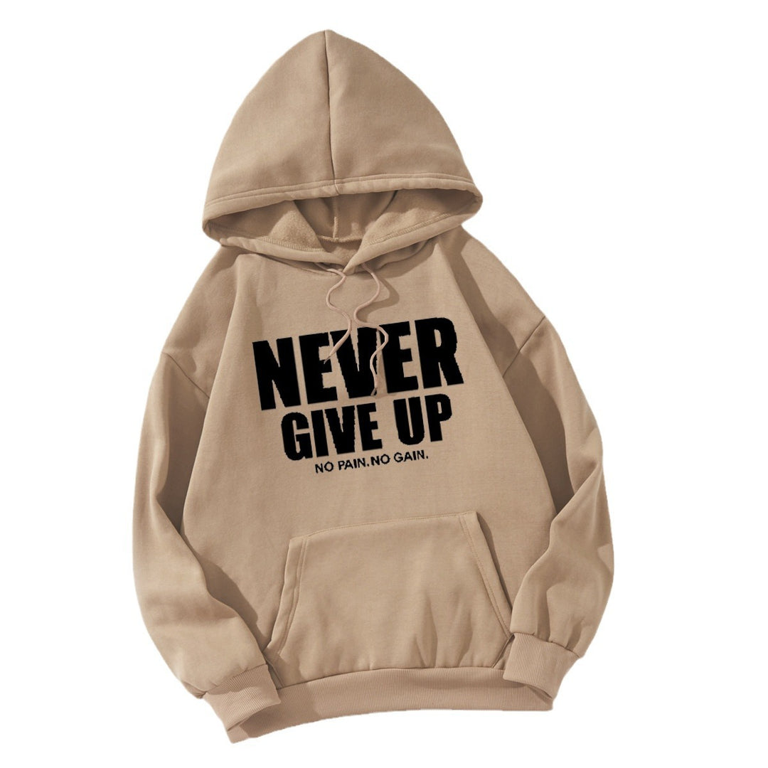 Women's hoodie with motivating lettering Lisslune 1772613019