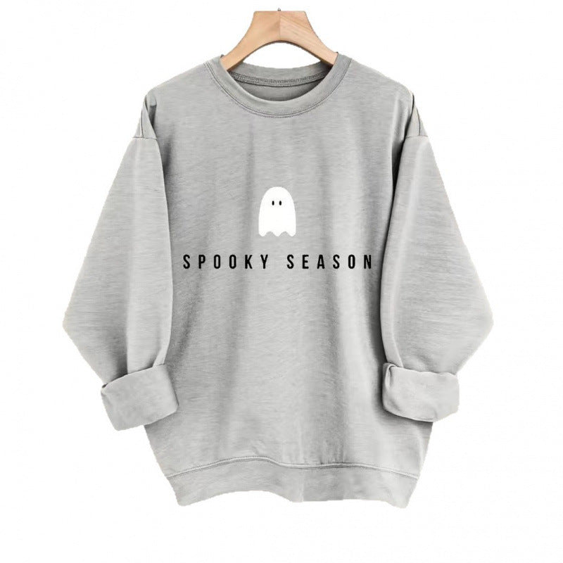 Women's sweatshirt with casual spooky design and soft inner fleece Lisslune