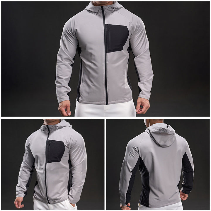 Men's breathable sports jacket with practical zip pockets Lisslune