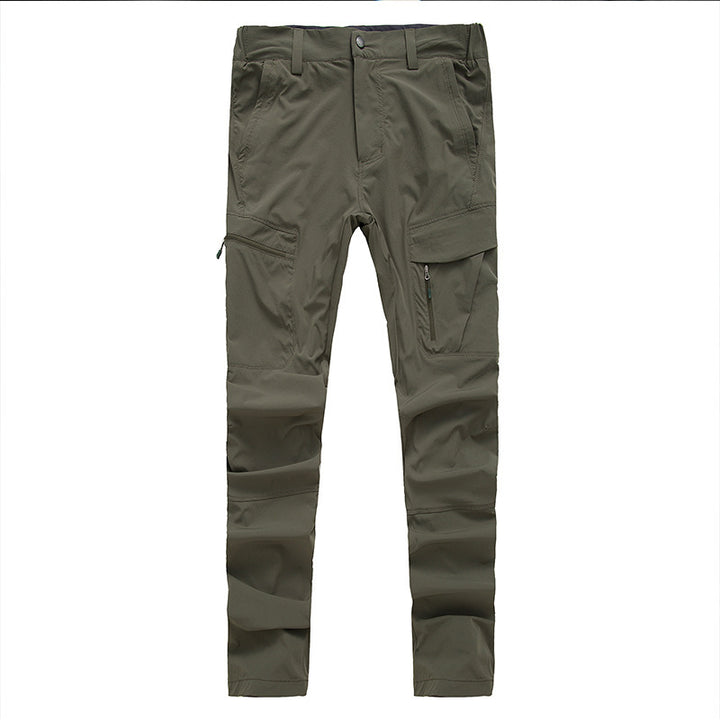 Men's multifunctional cargo pants with multiple pockets and elastic waistband Lisslune