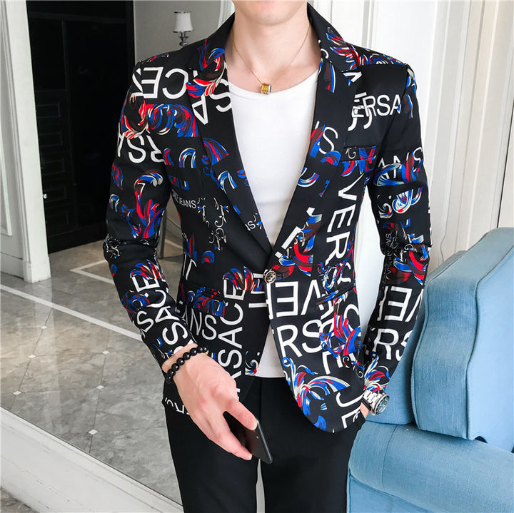Men's fashionable blazer with elegant pattern Lisslune