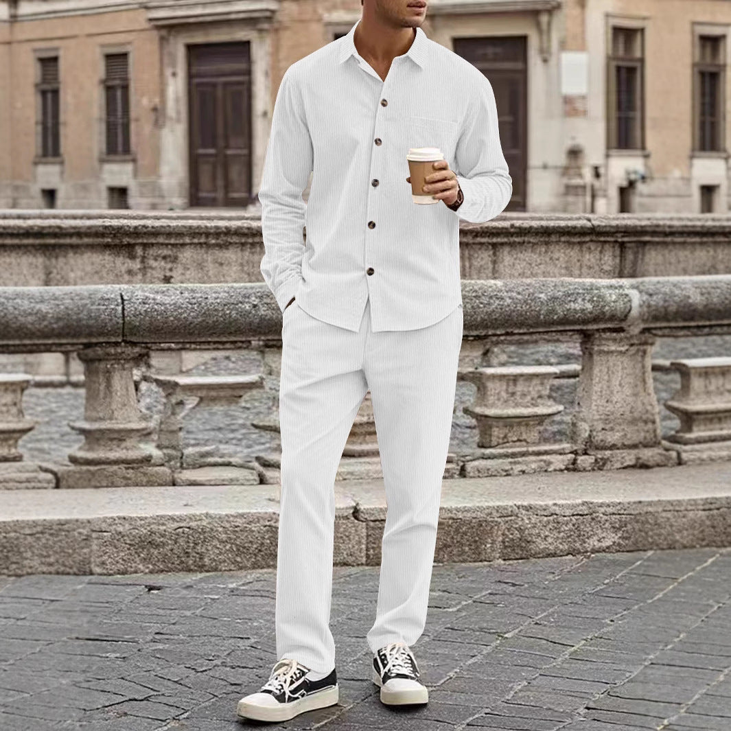 Men's elegant and comfortable shirt suit set Lisslune