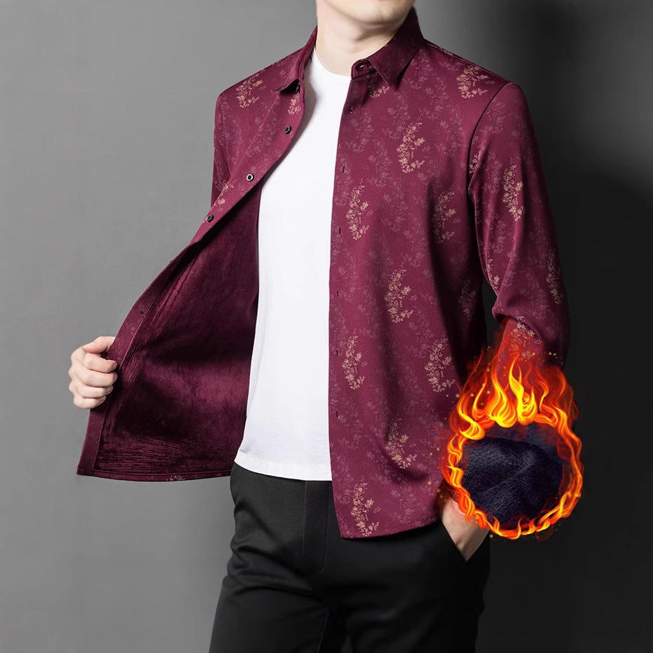 Men's shirt with timeless floral pattern Lisslune