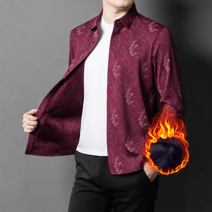 Men's shirt with timeless floral pattern Lisslune