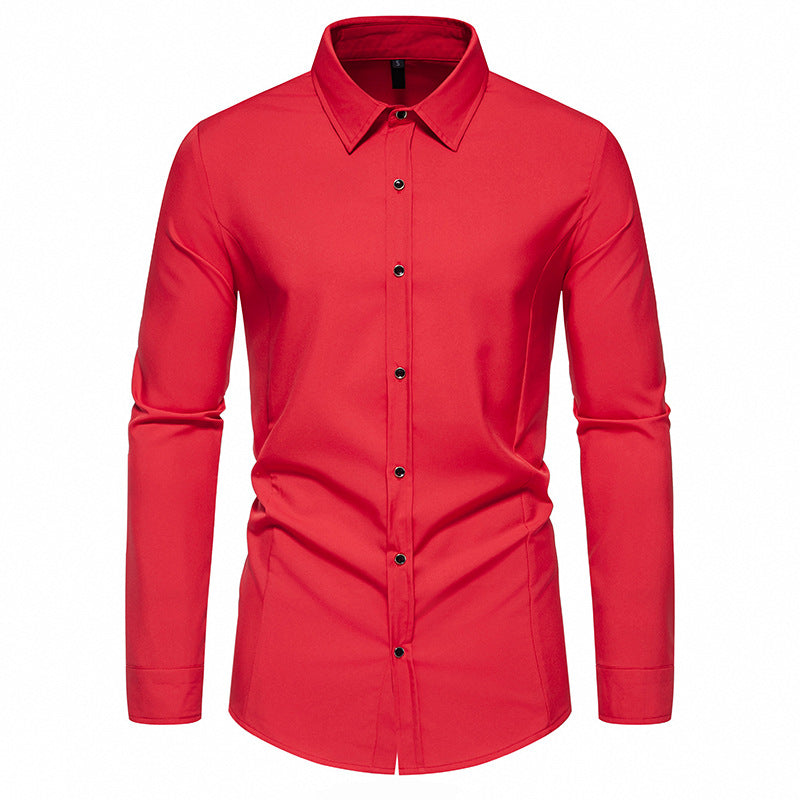 Men's fashionable long-sleeve shirt with elegant cut Lisslune