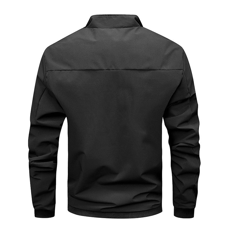 Men's Functional Transition Jacket with Soft Stand-Up Collar Lisslune