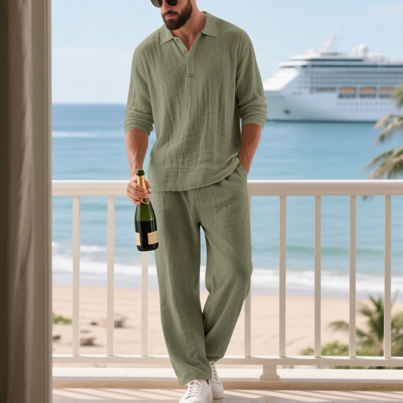 Men's Casual Leisure Set made of breathable material Lisslune