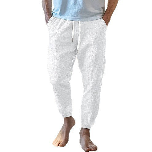 Men's airy casual jogging pants with elastic waistband and side pockets Lisslune